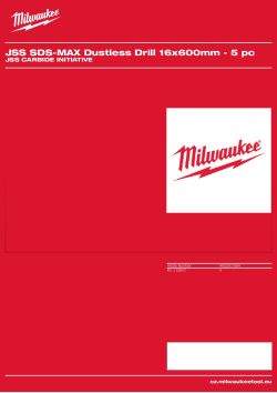 MILWAUKEE JSS Carbide Initiative 4932501984 A4 PDF