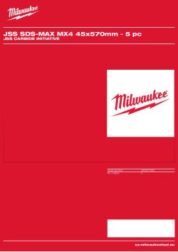 MILWAUKEE JSS Carbide Initiative 4932501982 A4 PDF
