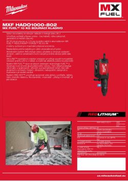 MILWAUKEE MX FUEL™ 10 kg bourací kladivo 4933499356 A4 PDF