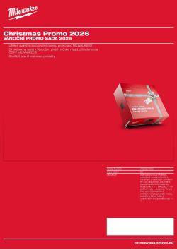 MILWAUKEE Vánoční promo sada 2026 4932501860 A4 PDF