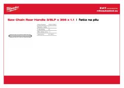 MILWAUKEE Pilový řetěz 35 cm, ⅜″ x 1,1 mm 4932479820 A4 PDF