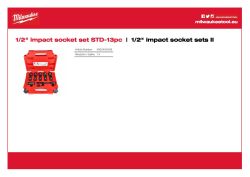 MILWAUKEE ½″SHOCKWAVE™ IMPACT DUTY sada průmyslových hlavic 13 ks 4932480456 A4 PDF