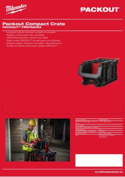 MILWAUKEE PACKOUT™ kompaktní přepravka 4932499347 A4 PDF