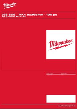 MILWAUKEE JSS Carbide Initiative 4932501967 A4 PDF