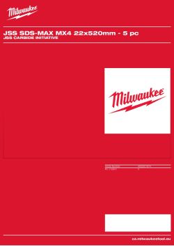 MILWAUKEE JSS Carbide Initiative 4932501974 A4 PDF