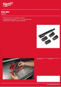 MILWAUKEE Modulární sada spouště pro ráčny M12 FIR G2 4932501753 A4 PDF