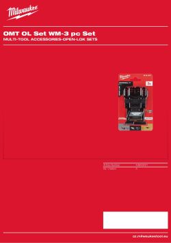 MILWAUKEE Univerzální sada, 3 ks 48859001 A4 PDF