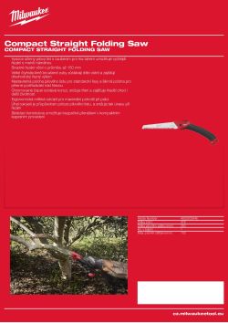 MILWAUKEE Kompaktní skládací přímá pila 4932500646 A4 PDF