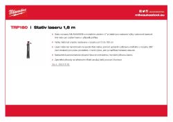 MILWAUKEE Laserový stativ 1,8 m 4932478106 A4 PDF