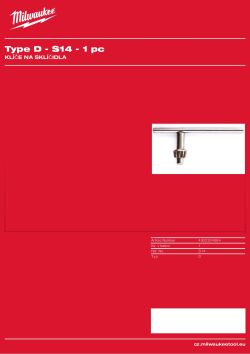 MILWAUKEE Klíč ke sklíčidlu 4932304684 A4 PDF