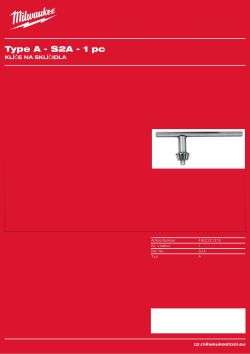 MILWAUKEE Klíč ke sklíčidlu 4932221378 A4 PDF
