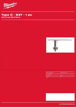 MILWAUKEE Klíč ke sklíčidlu 4932221379 A4 PDF