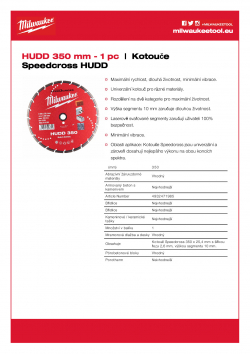 MILWAUKEE Premium Speedcross HUDD HUDD 350 4932471985 A4 PDF