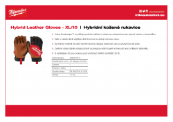 MILWAUKEE Hybrid Leather Gloves Hybridní kožené rukavice - XL/10 - 1ks 4932471914 A4 PDF