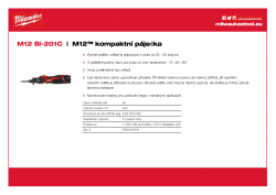 MILWAUKEE M12 SI M12™ kompaktní páječka 4933459761 A4 PDF
