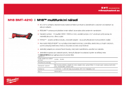 MILWAUKEE M18 BMT M18™ multifunkční nářadí 4933446210 A4 PDF