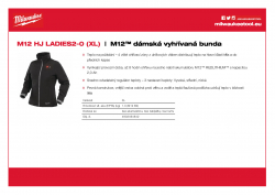 MILWAUKEE M12 HJ LADIES2 M12™ dámská vyhřívaná bunda 4933464842 A4 PDF