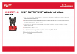 MILWAUKEE M18 BPFPH M18™ SWITCH TANK™ základní jednotka s popruhy 4933464961 A4 PDF