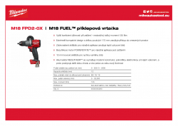 MILWAUKEE M18 FPD2 M18 FUEL™ příklepová vrtačka 4933464263 A4 PDF