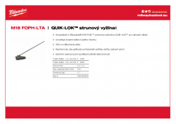 MILWAUKEE M18 FOPH-LTA QUIK-LOK™ strunový vyžínač 4932464955 A4 PDF