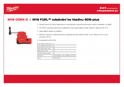 MILWAUKEE M18 CDEX M18 FUEL™ SDS-plus odsavač prachu 4933447450 A4 PDF