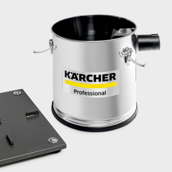 Samostatně stojící nerezová sběrná nádoba