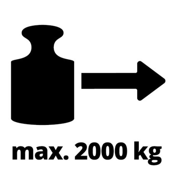 Maximální tažná síla 2 000 kg