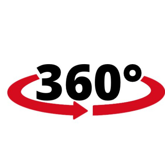 pracovní rozsah 360°