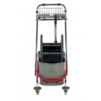 SPRINTUS - úklidový vozík chromovaný PRO 2 x 17 l, 301081