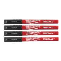 MILWAUKEE INKZALL™ značkovač jemný černý 4 ks 48223164