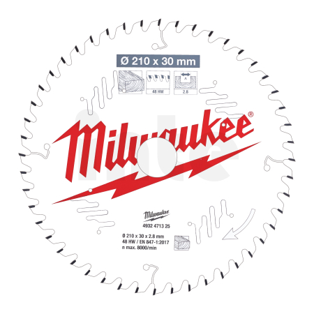 MILWAUKEE CSB MS W 210 x 30 x 2.8 x 48ATB 4932471325