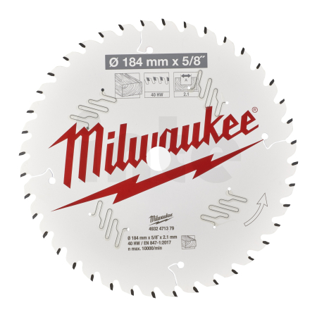 MILWAUKEE CSB P W 184 x 5/8 x 2.1 x 40ATB 4932471379