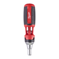 MILWAUKEE 9 v 1 kompaktní ráčnový multibitový šroubovák - hex 4932471599