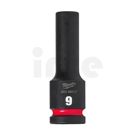 MILWAUKEE Průmyslová hlavice Shockwave 1/2" HEX 9mm prodloužená 4932480327
