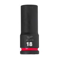 MILWAUKEE Průmyslová hlavice Shockwave 1/2" HEX 18mm prodloužená 4932480336