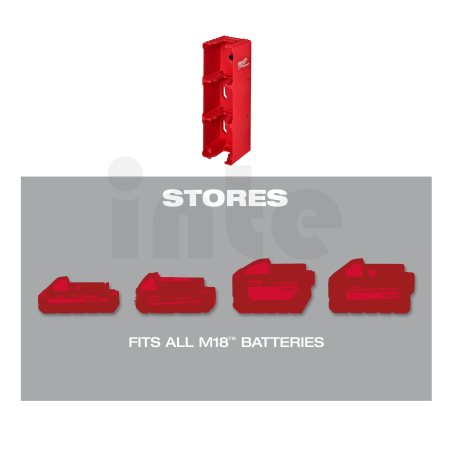 MILWAUKEE PACKOUT M18 držák na akumulátory 4932480709