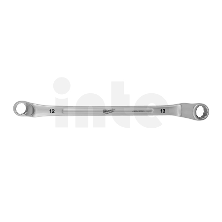 MILWAUKEE Vyhnutý oboustranný očkový klíč 12x13mm 4932492743