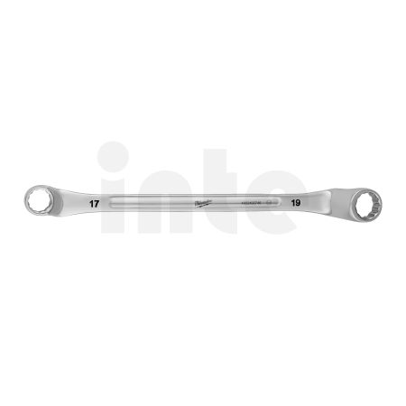 MILWAUKEE Vyhnutý oboustranný očkový klíč 17x19mm 4932492746