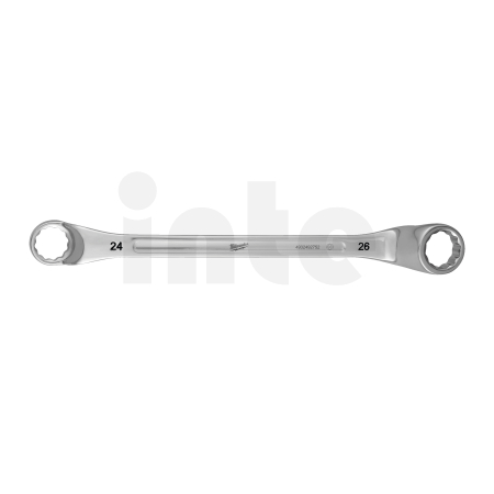 MILWAUKEE Vyhnutý oboustranný očkový klíč 24x26mm 4932492752