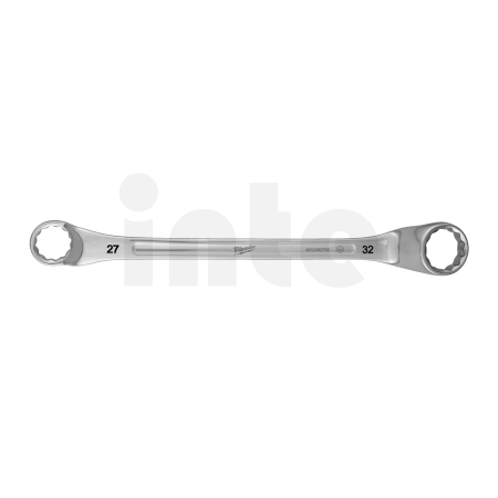 MILWAUKEE Vyhnutý oboustranný očkový klíč 27x32mm 4932492755