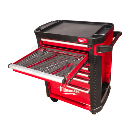 MILWAUKEE TOOLGUARD SRC STD Dílenský vozík ocelový na kolečkách 30", 78 cm (5 zásuvek) 4932498185