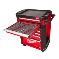 MILWAUKEE TOOLGUARD SRC STD Dílenský vozík ocelový na kolečkách 30", 78 cm (5 zásuvek) 4932498185