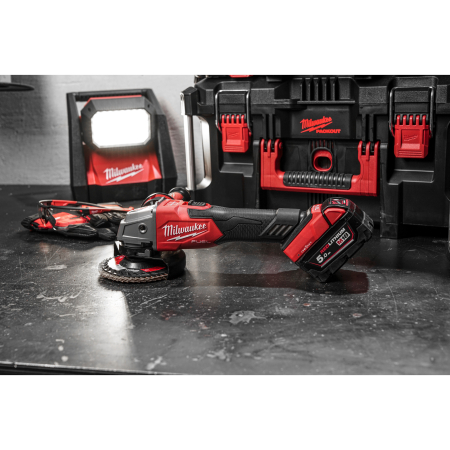 MILWAUKEE M18 FUEL™ ONE-KEY™ 125 mm úhlová bruska s pouvným spínačem 4933478433
