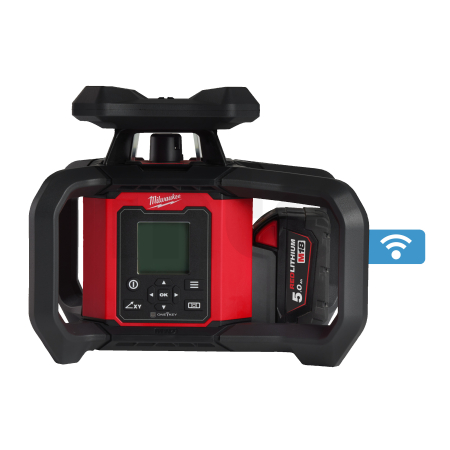 MILWAUKEE M18 RLOHV1200-501C horizontální/vertikální rotační laser 1 200 m s automatickým duálním nastavením sklonu ONE-KEY 4933