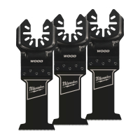 MILWAUKEE Ponorný řezný nůž na měkké dřevo, PVC a sádrokarton 35 mm, 3 ks, 48851103