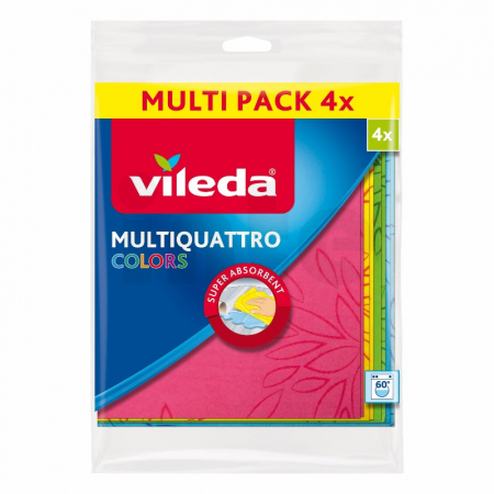 Vileda Multiquattro Colors hadřík 4ks