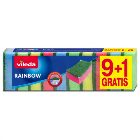 Vileda Rainbow houbička 9+1ks