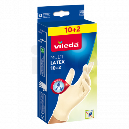 Vileda MultiLatex rukavice S/M 10+2ks