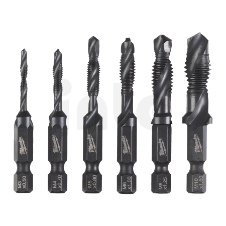 MILWAUKEE Sada kombinovaných vrtáků 1/4" HSS-G 6 ks 4932498267