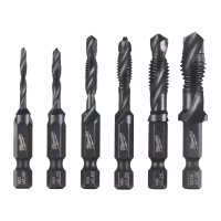 MILWAUKEE Sada kombinovaných vrtáků 1/4" HSS-G 6 ks 4932498267